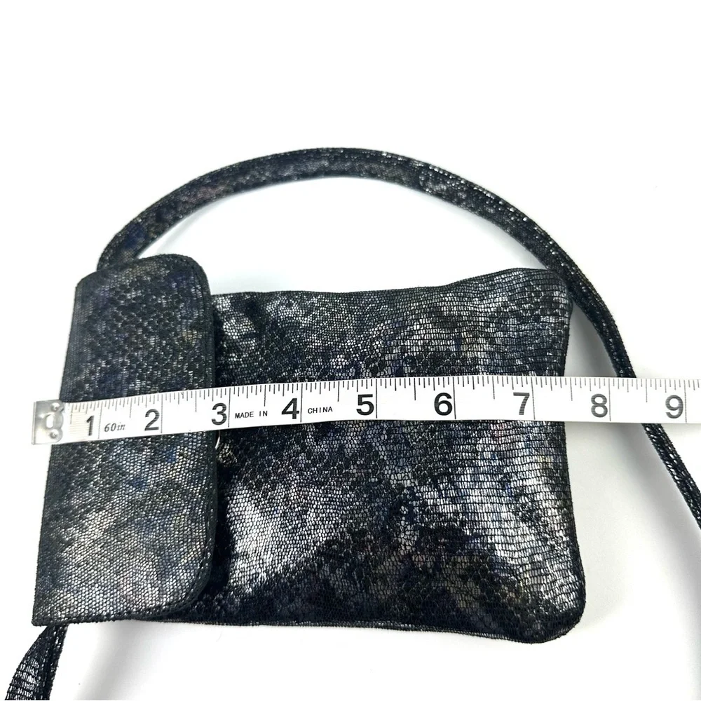 CoFi Penny Phone Crossbody Bag Genuine Leather Multicolor Boho Handbag Brand New